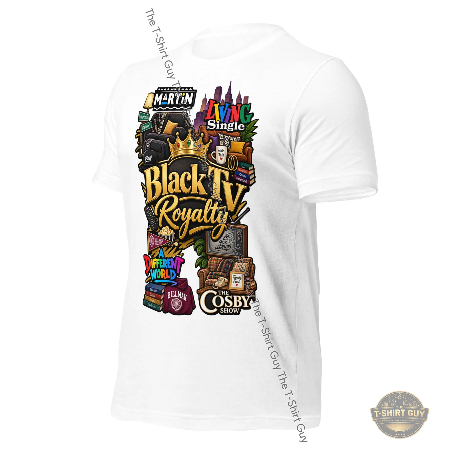 Watermarked - Black TV Royalty Unisex t-shirt