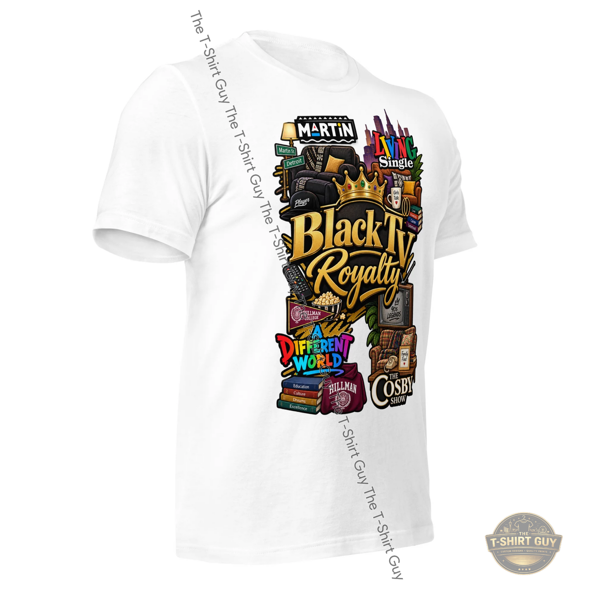 Watermarked - Black TV Royalty Unisex t-shirt