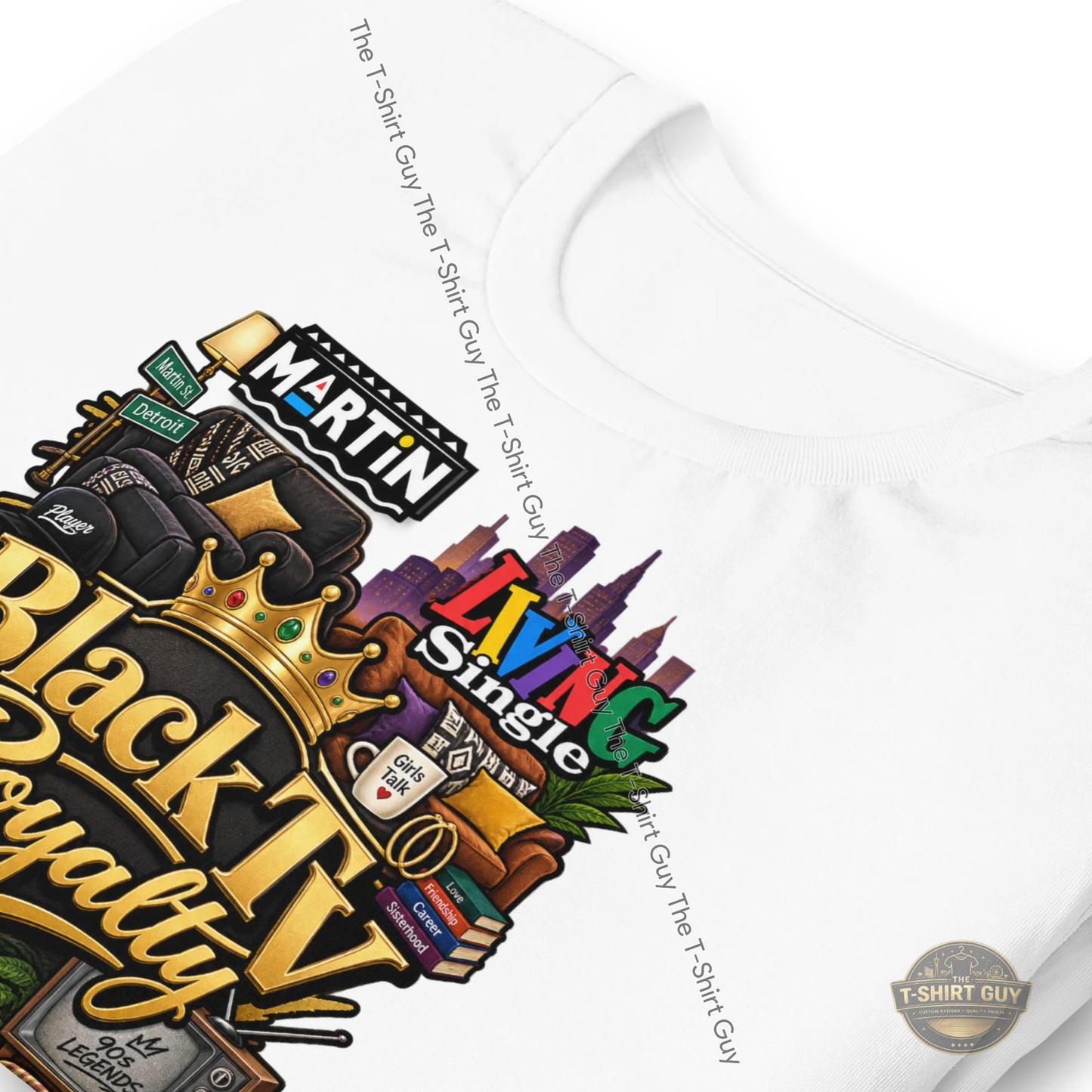 Watermarked - Black TV Royalty Unisex t-shirt