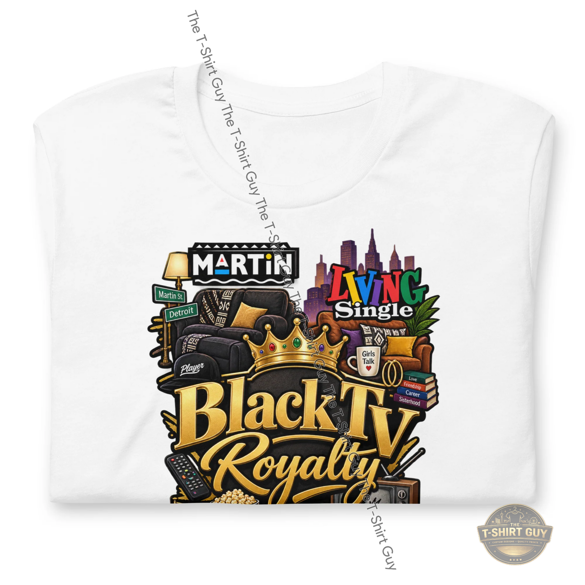 Watermarked - Black TV Royalty Unisex t-shirt