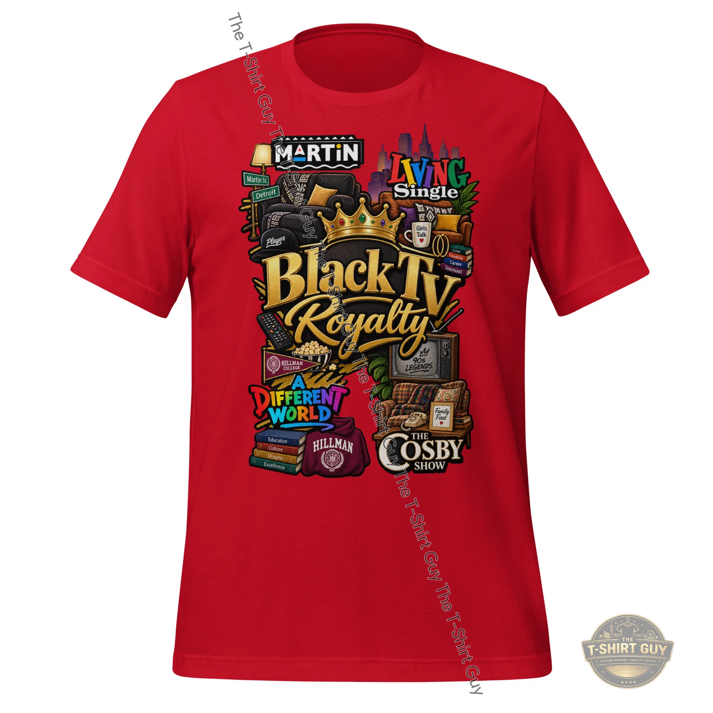 Watermarked - Black TV Royalty Unisex t-shirt