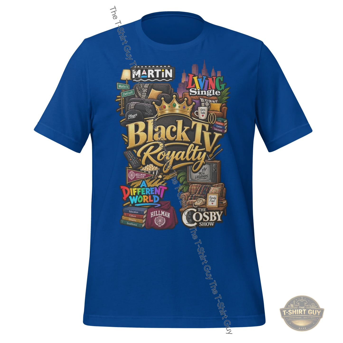 Watermarked - Black TV Royalty Unisex t-shirt