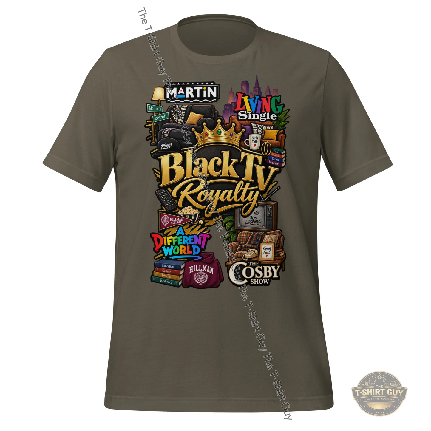 Watermarked - Black TV Royalty Unisex t-shirt