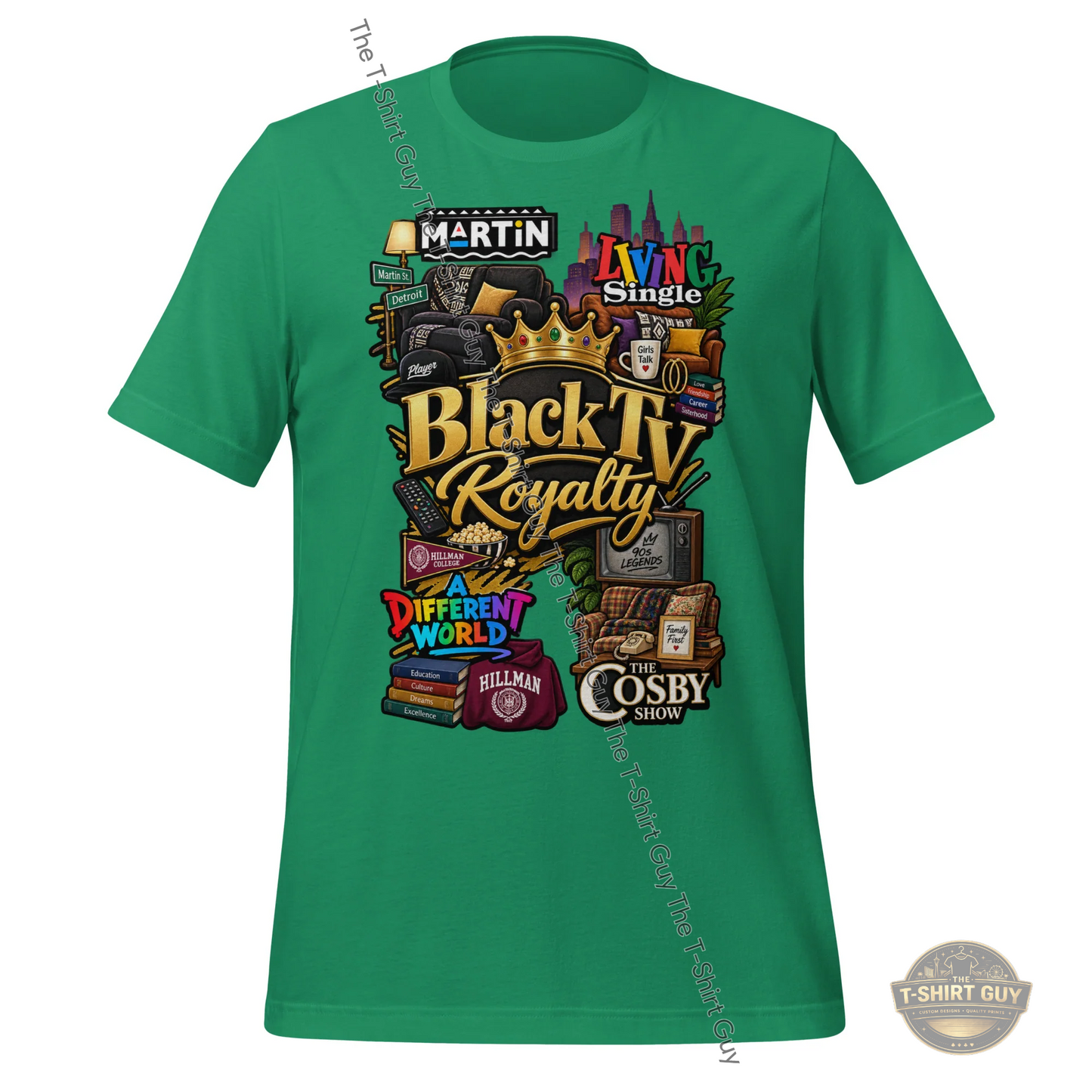 Watermarked - Black TV Royalty Unisex t-shirt