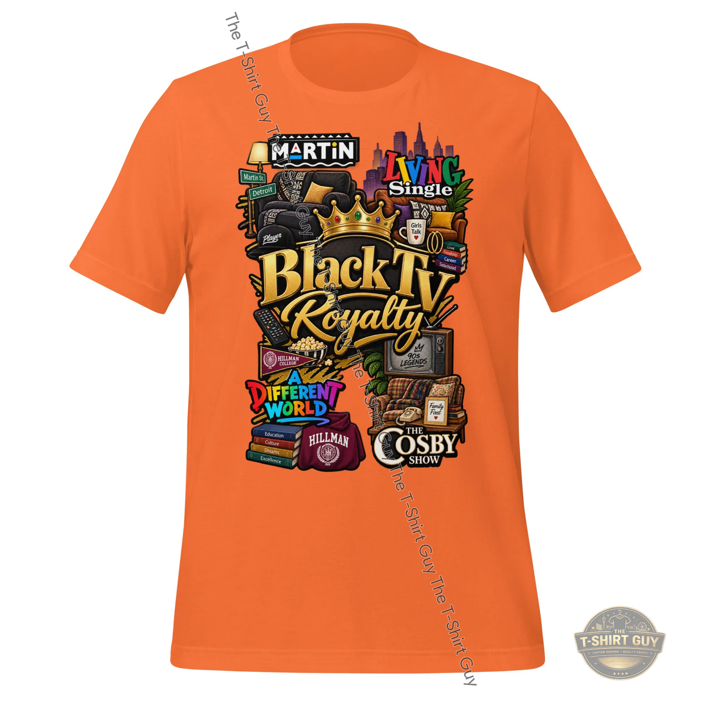 Watermarked - Black TV Royalty Unisex t-shirt