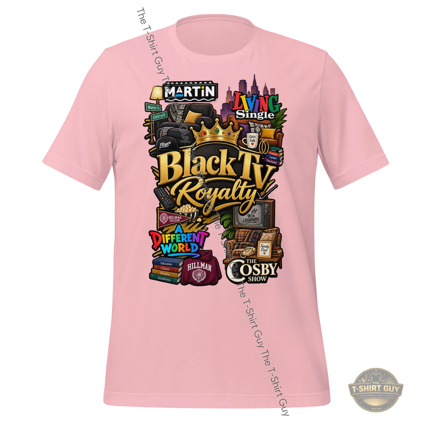 Watermarked - Black TV Royalty Unisex t-shirt