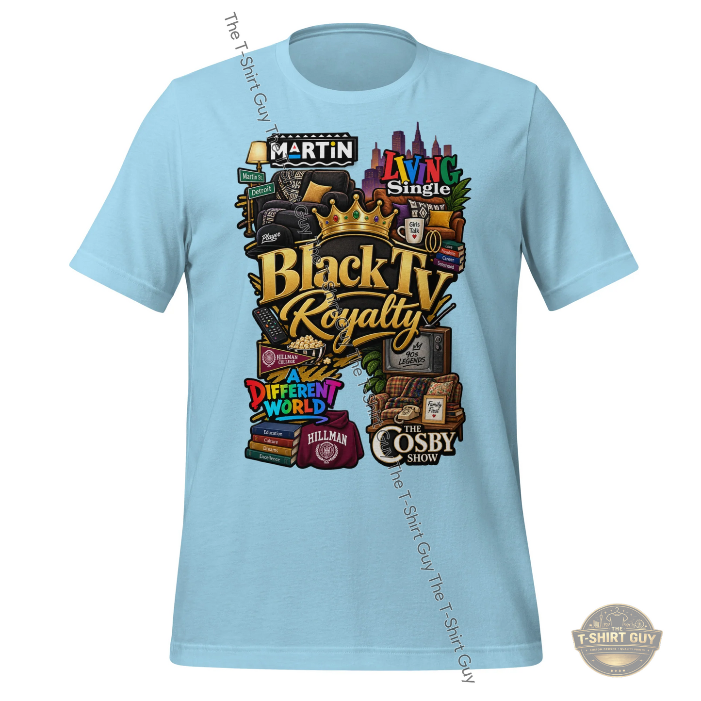 Watermarked - Black TV Royalty Unisex t-shirt
