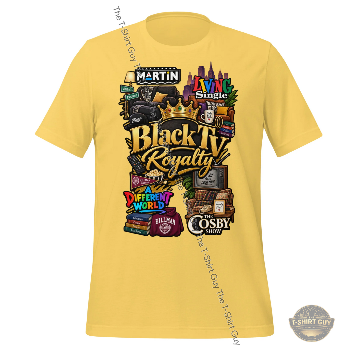 Watermarked - Black TV Royalty Unisex t-shirt