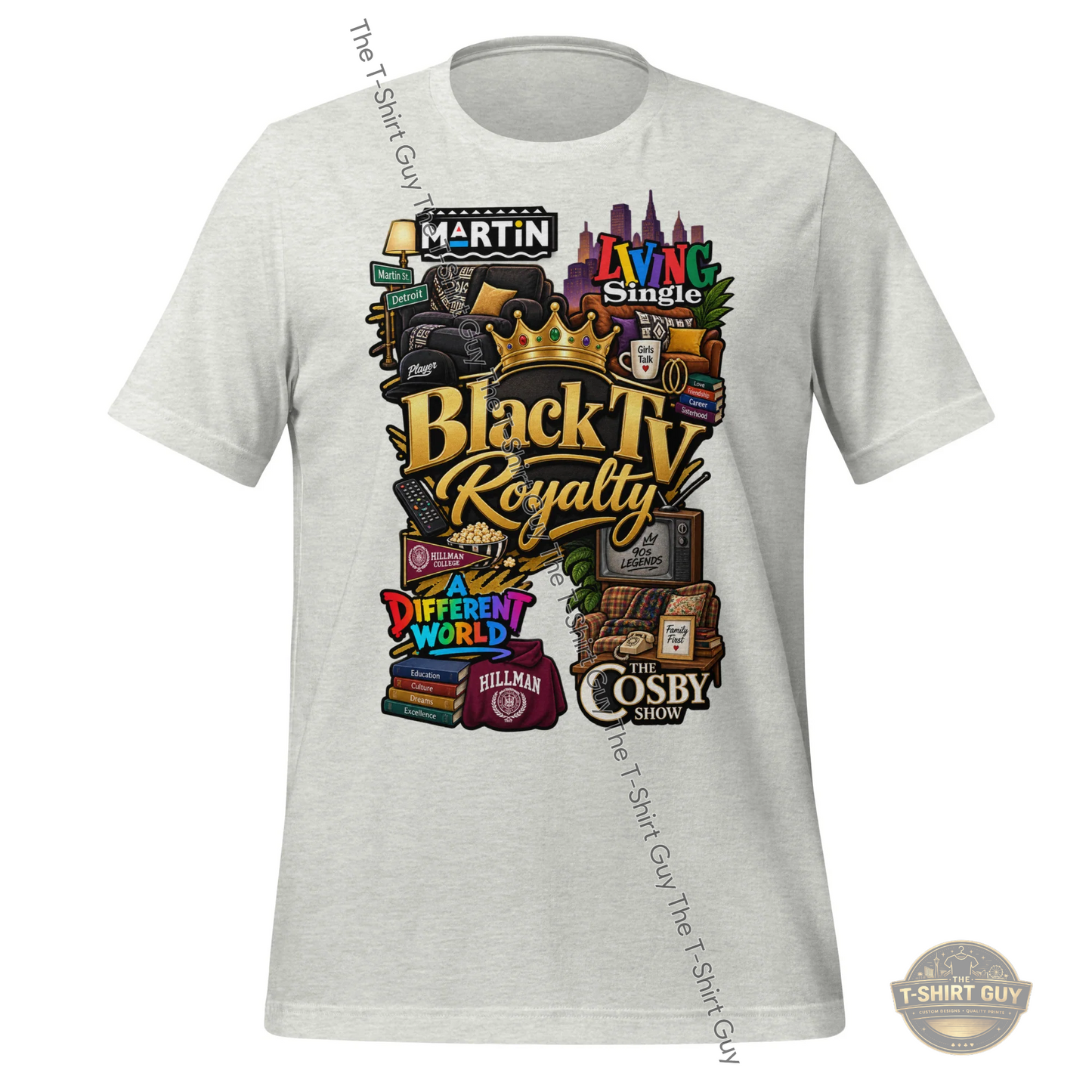 Watermarked - Black TV Royalty Unisex t-shirt