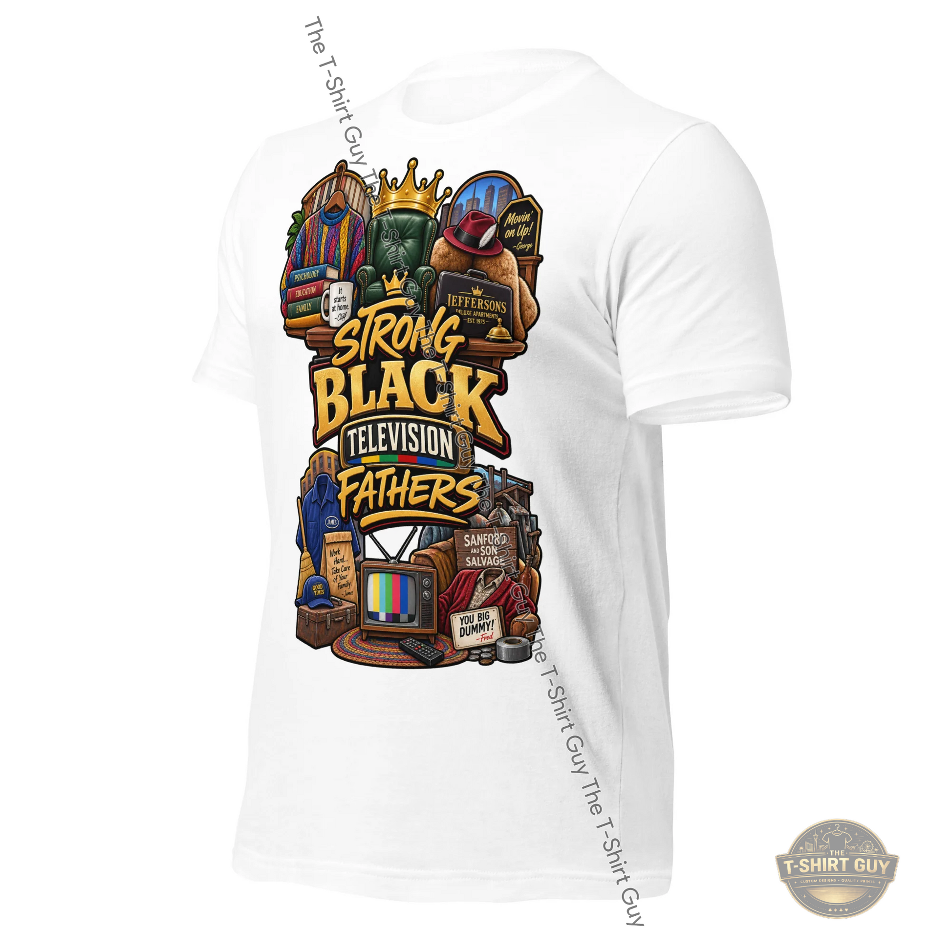 Watermarked - Strong Black Television Fathers Unisex t-shirt