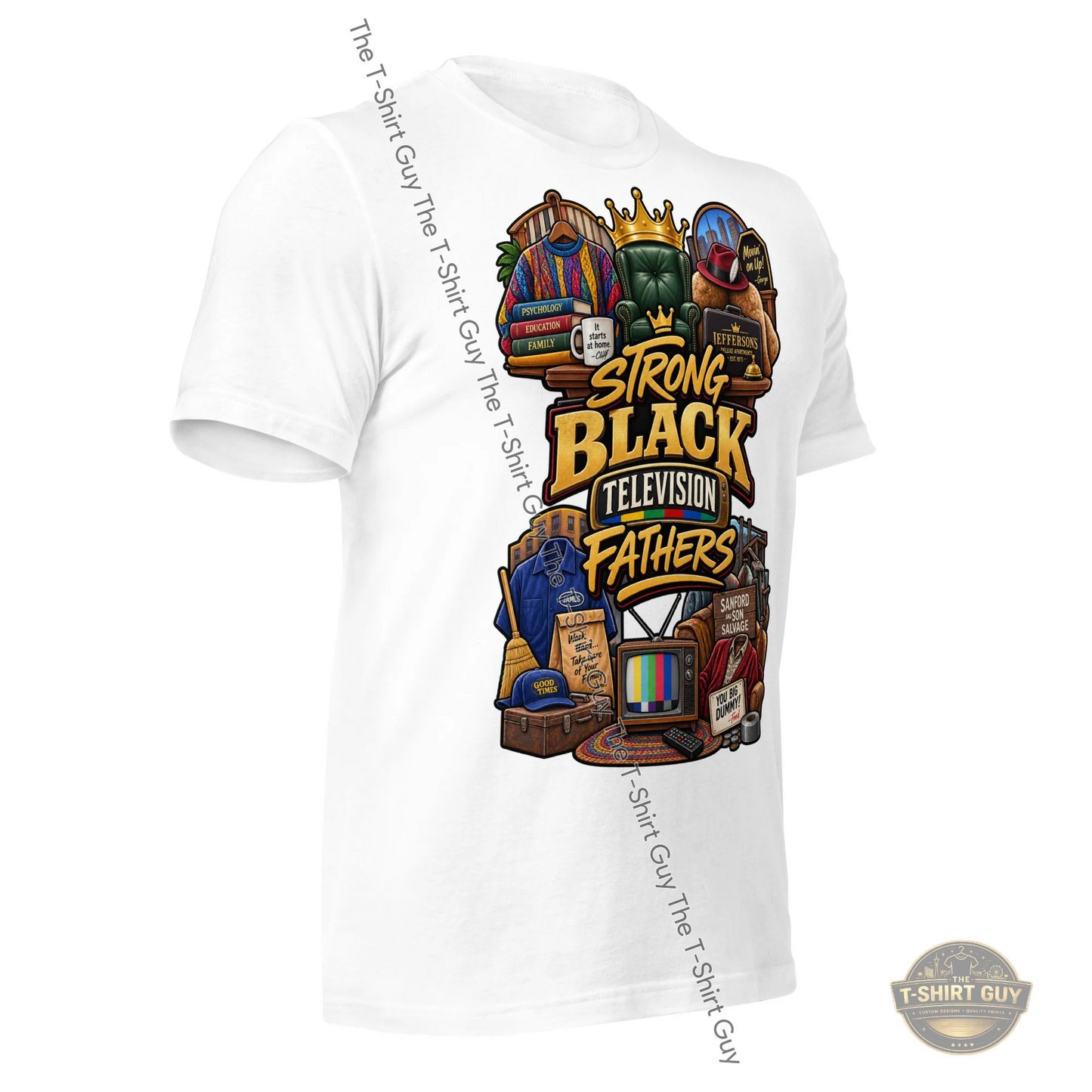 Watermarked - Strong Black Television Fathers Unisex t-shirt