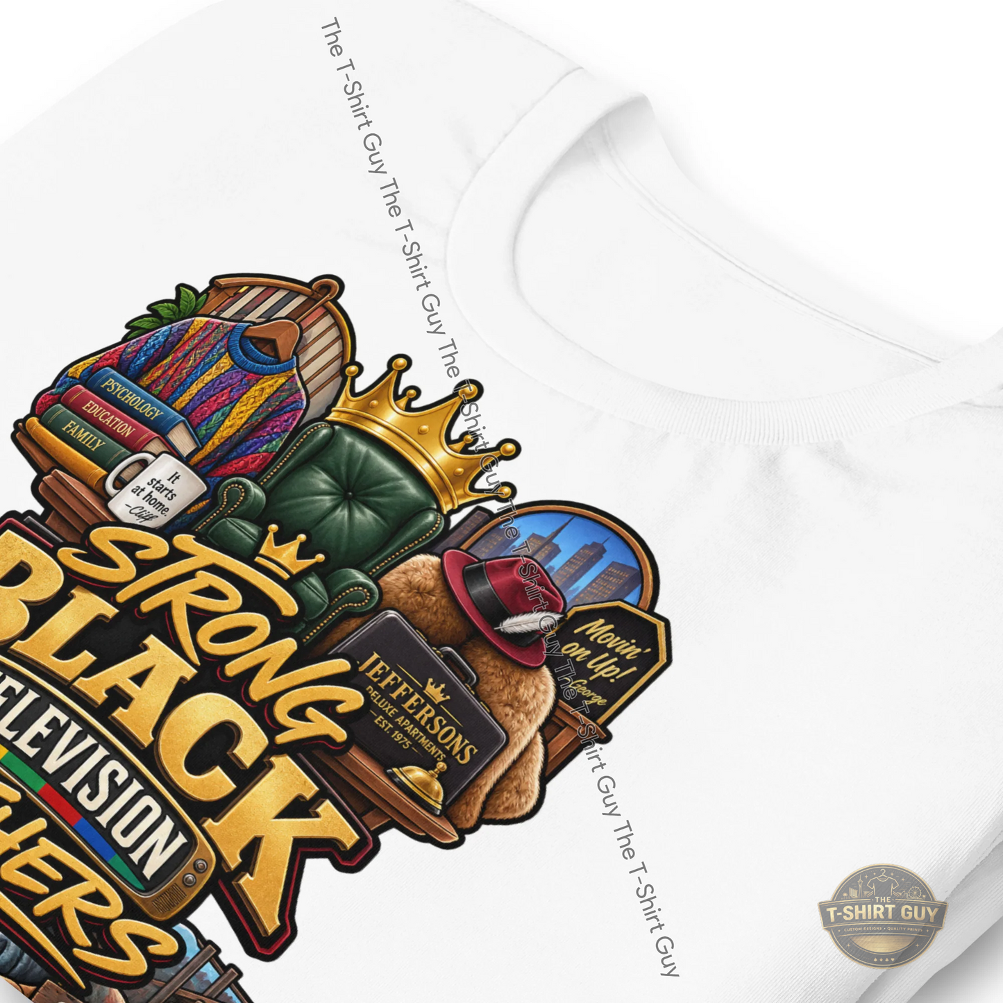 Watermarked - Strong Black Television Fathers Unisex t-shirt