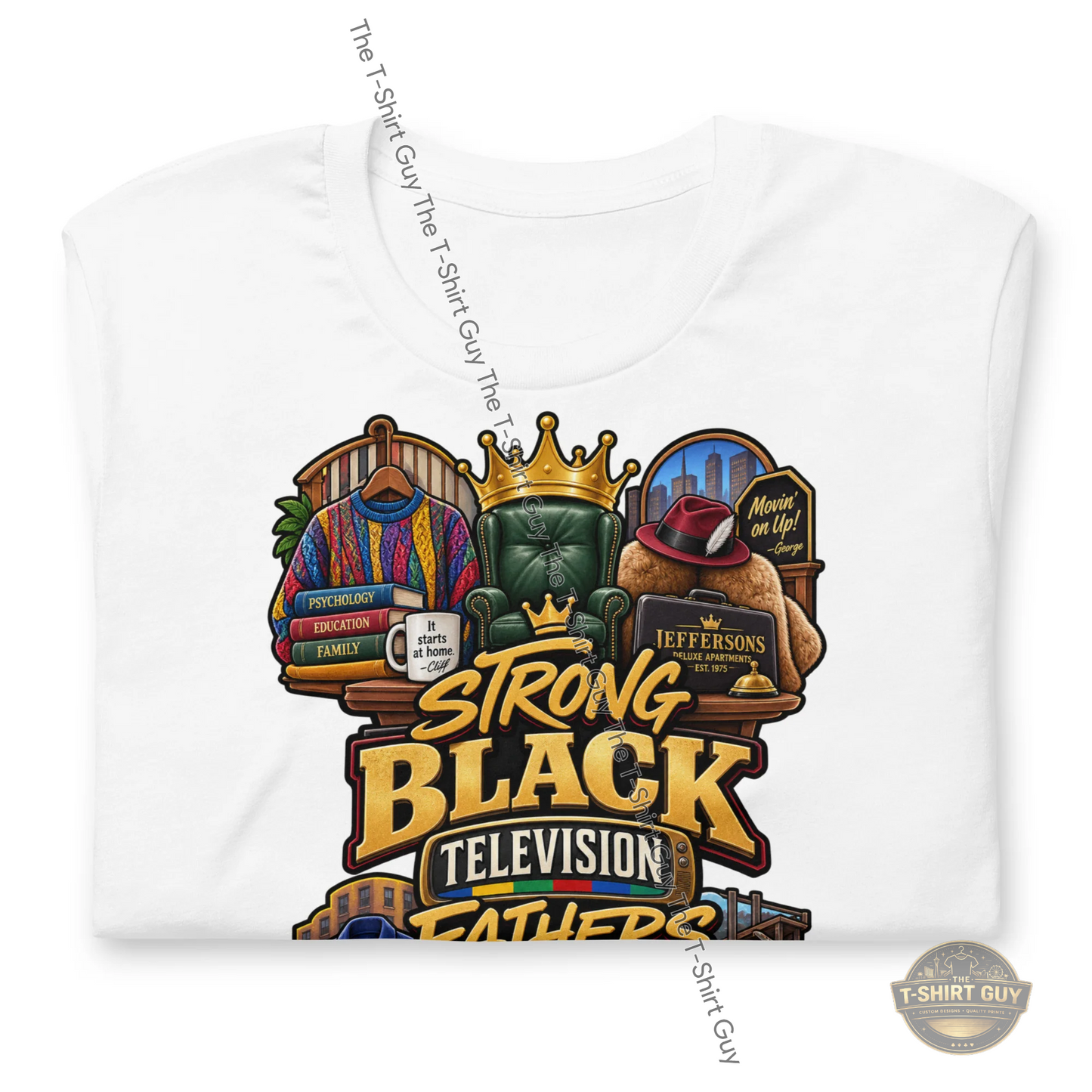 Watermarked - Strong Black Television Fathers Unisex t-shirt