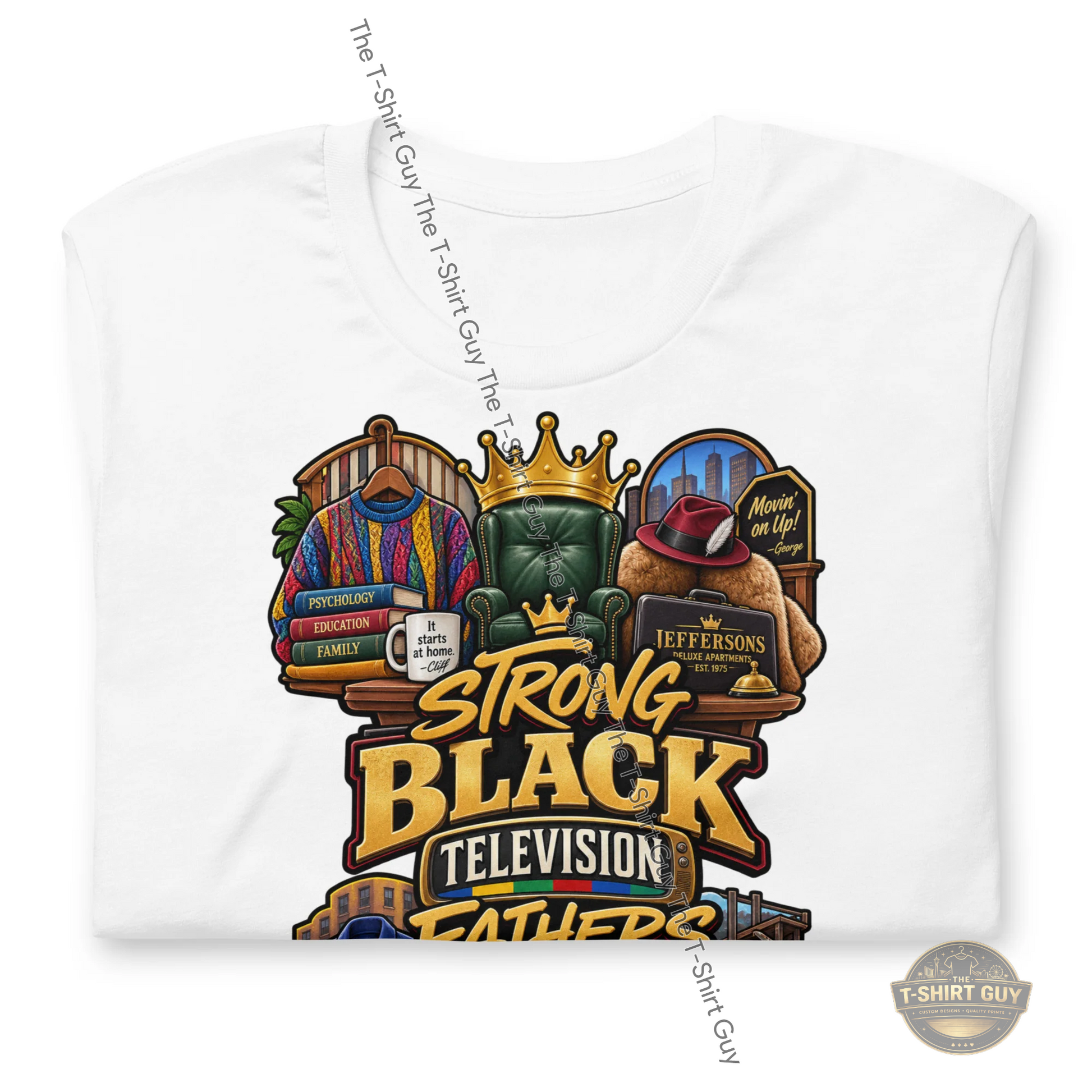 Watermarked - Strong Black Television Fathers Unisex t-shirt