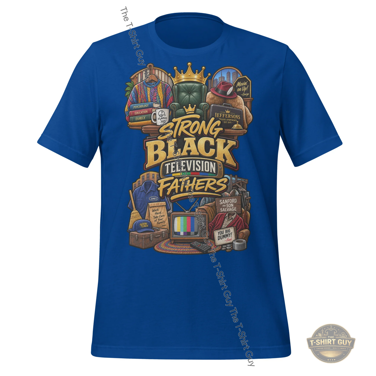 Watermarked - Strong Black Television Fathers Unisex t-shirt