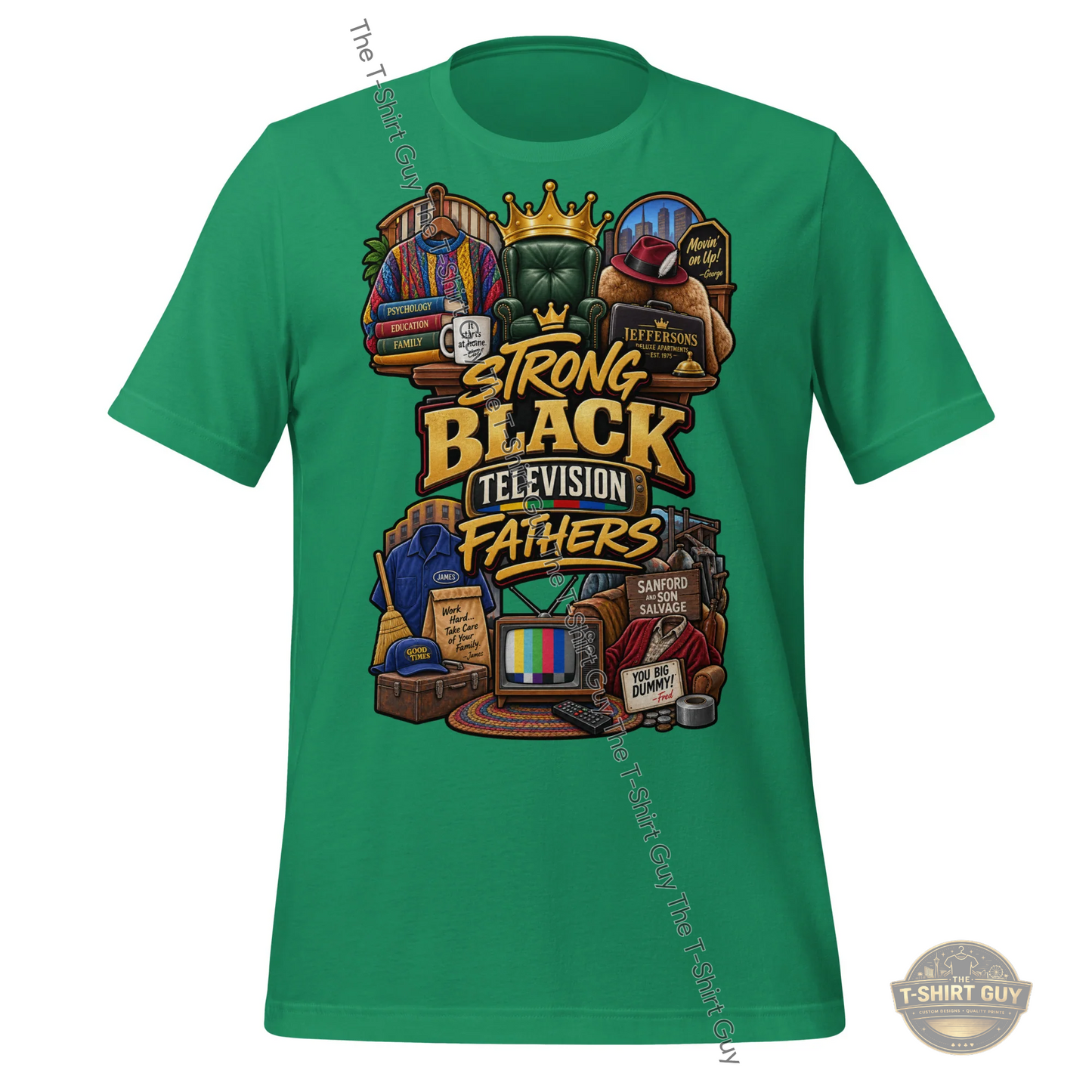 Watermarked - Strong Black Television Fathers Unisex t-shirt
