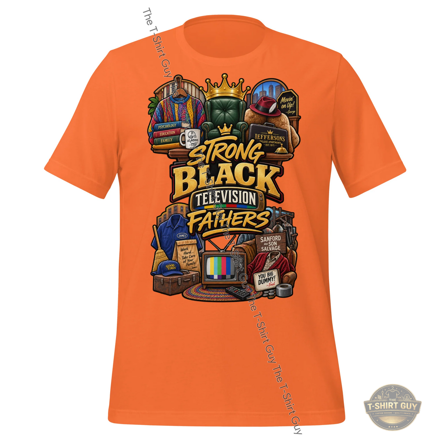 Watermarked - Strong Black Television Fathers Unisex t-shirt