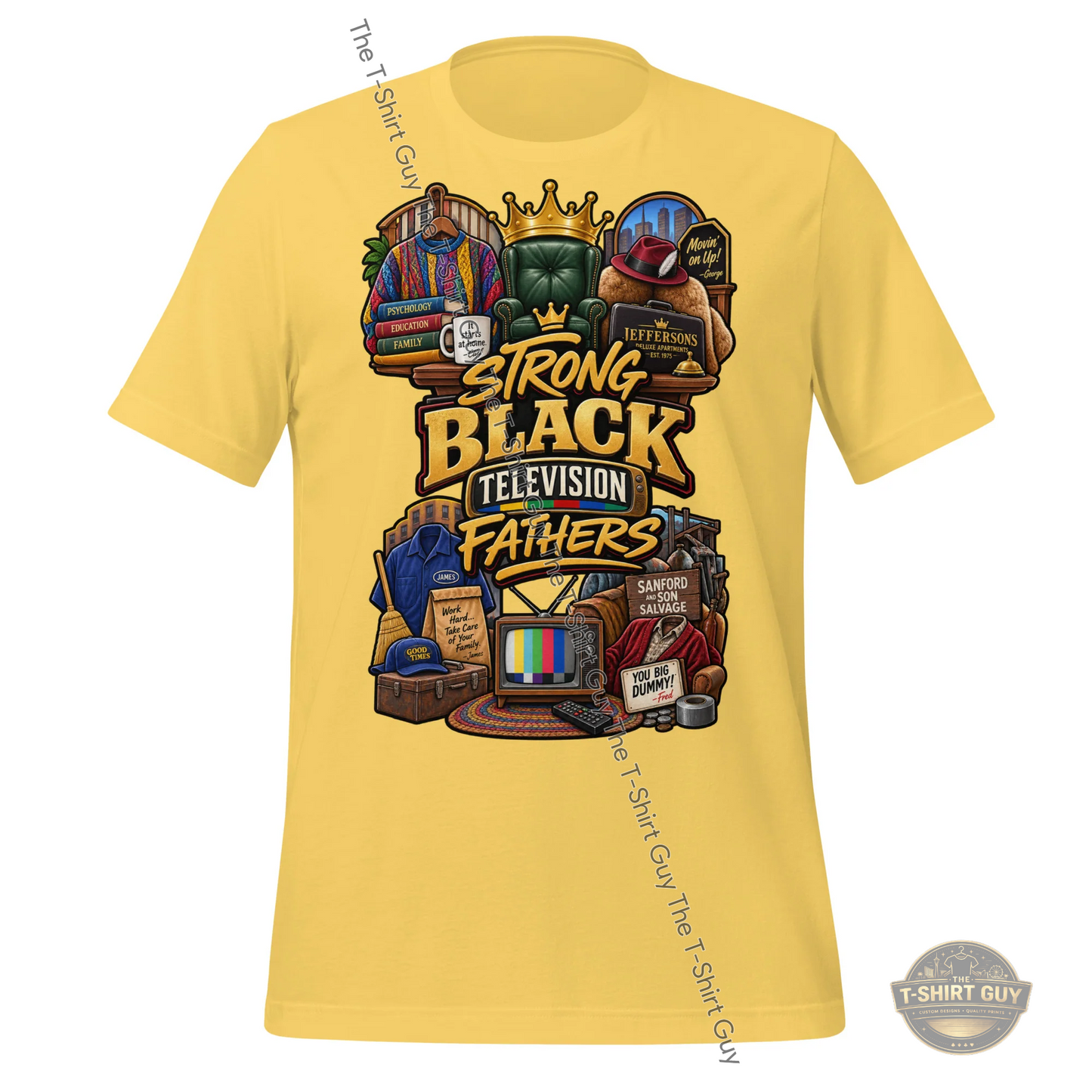 Watermarked - Strong Black Television Fathers Unisex t-shirt