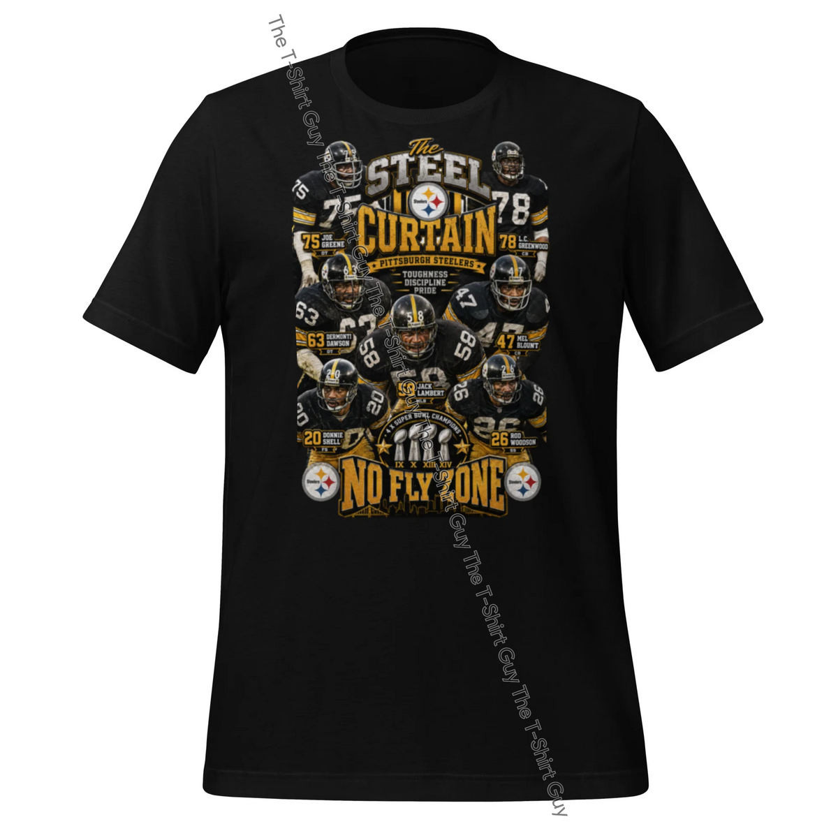 Watermarked - Steel Curtain No Fly Zone Unisex t-shirt