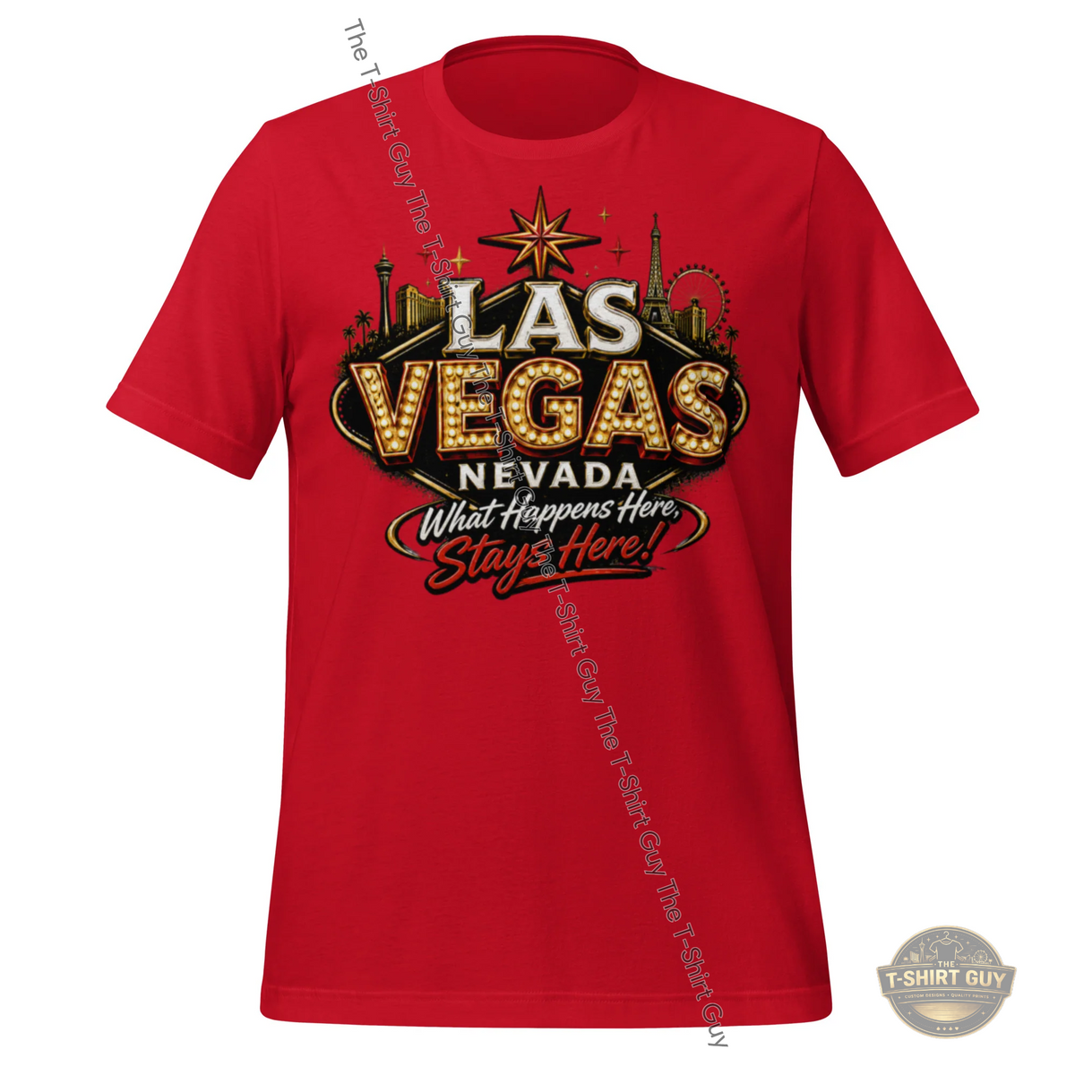Watermarked - Las Vegas Nevada (What Happens Here Stays Here) Unisex t-shirt