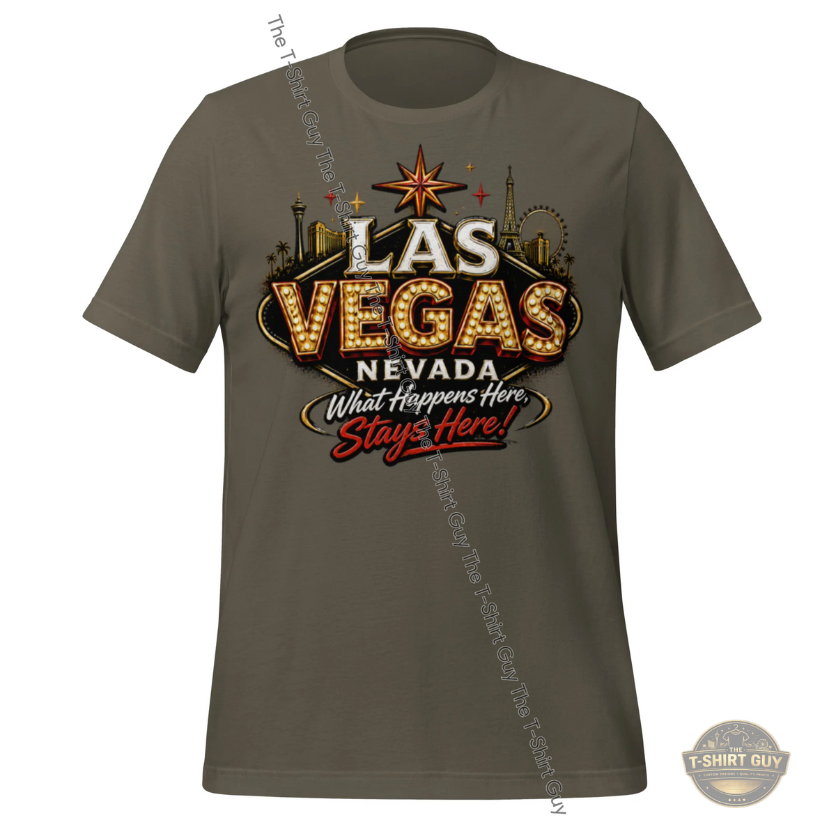 Watermarked - Las Vegas Nevada (What Happens Here Stays Here) Unisex t-shirt