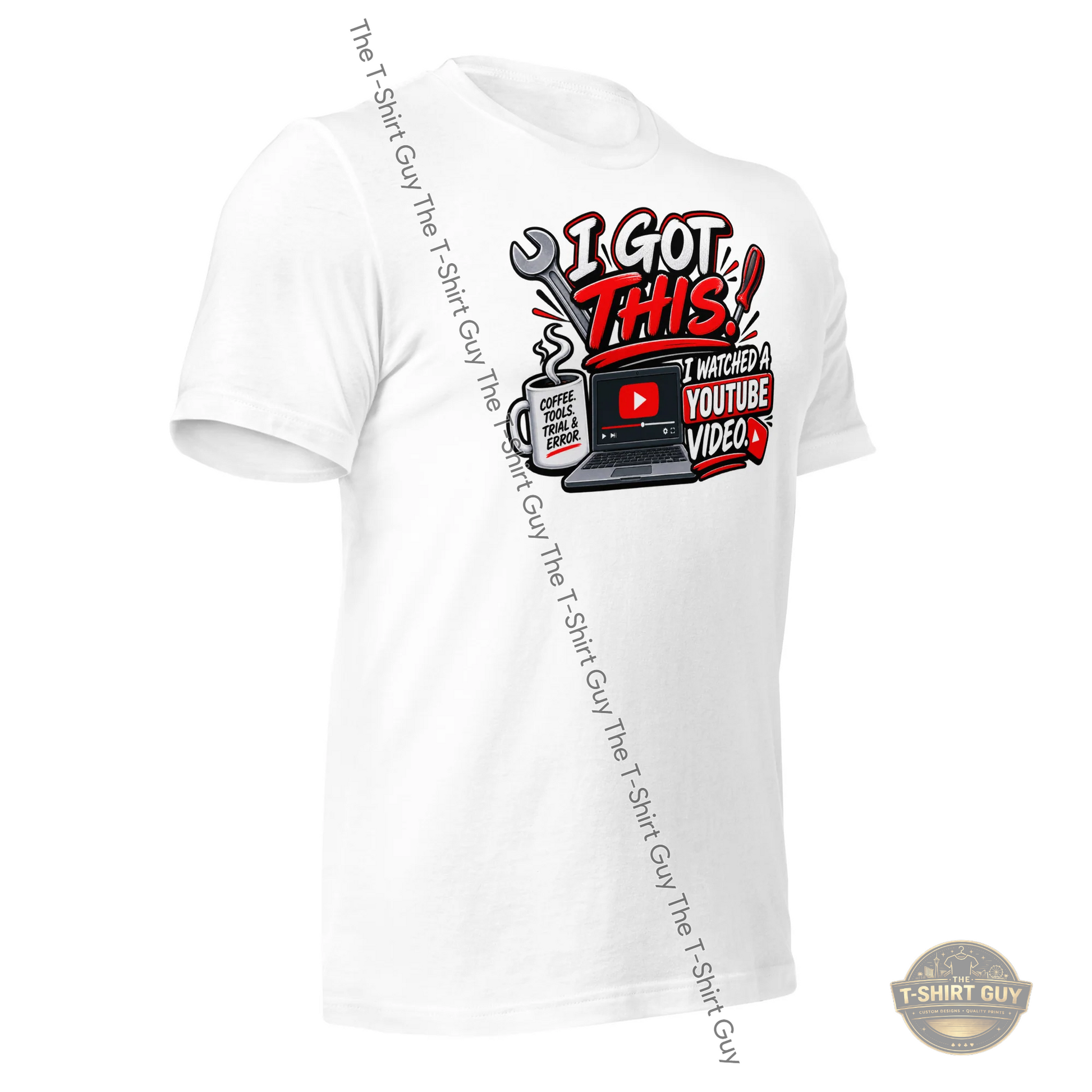 Watermarked - I Got This I Watched A YouTube Video Unisex t-shirt