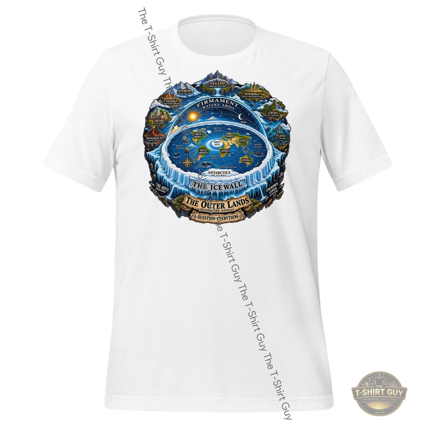 Watermarked - Flat Earth Unisex t-shirt