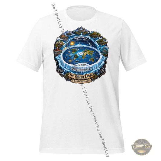 Watermarked - Flat Earth Unisex t-shirt