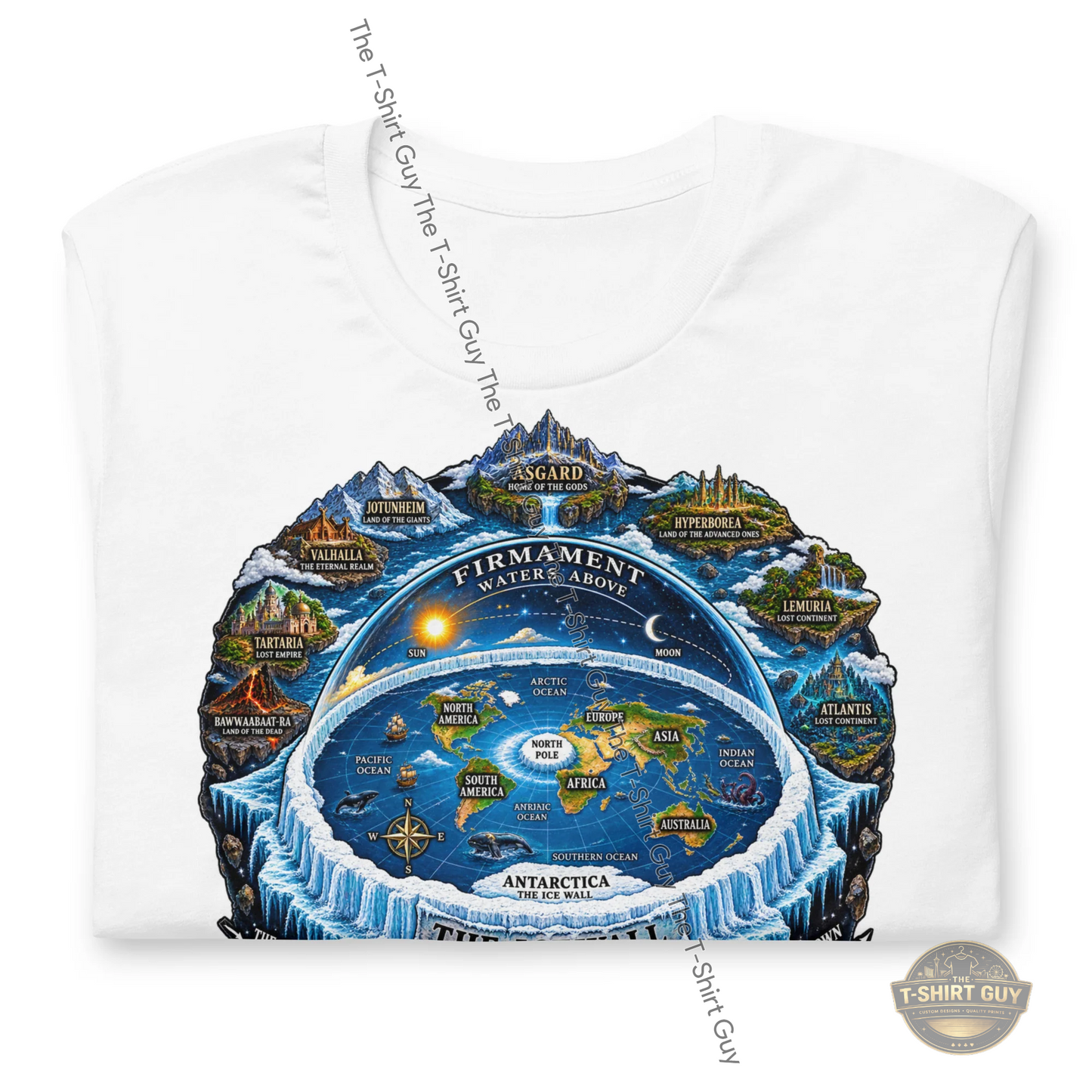 Watermarked - Flat Earth Unisex t-shirt