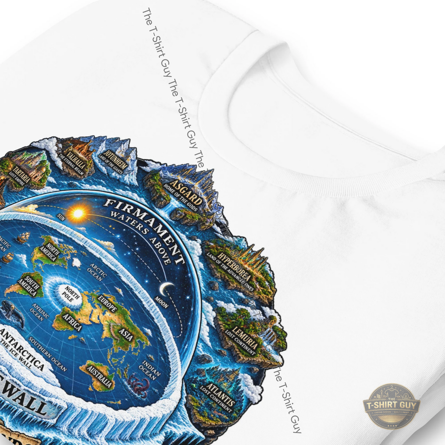 Watermarked - Flat Earth Unisex t-shirt