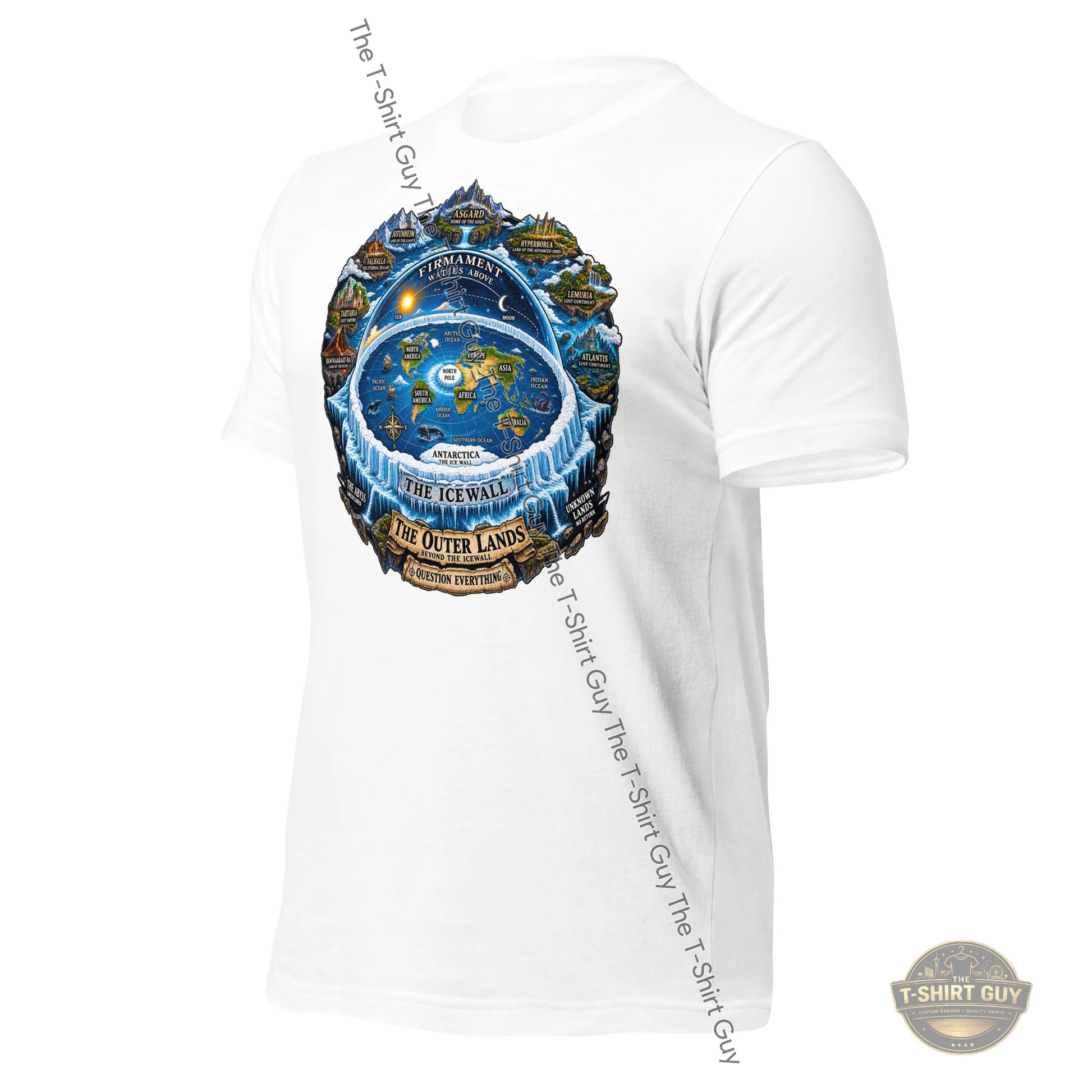 Watermarked - Flat Earth Unisex t-shirt
