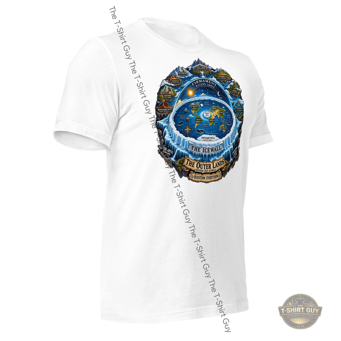 Watermarked - Flat Earth Unisex t-shirt
