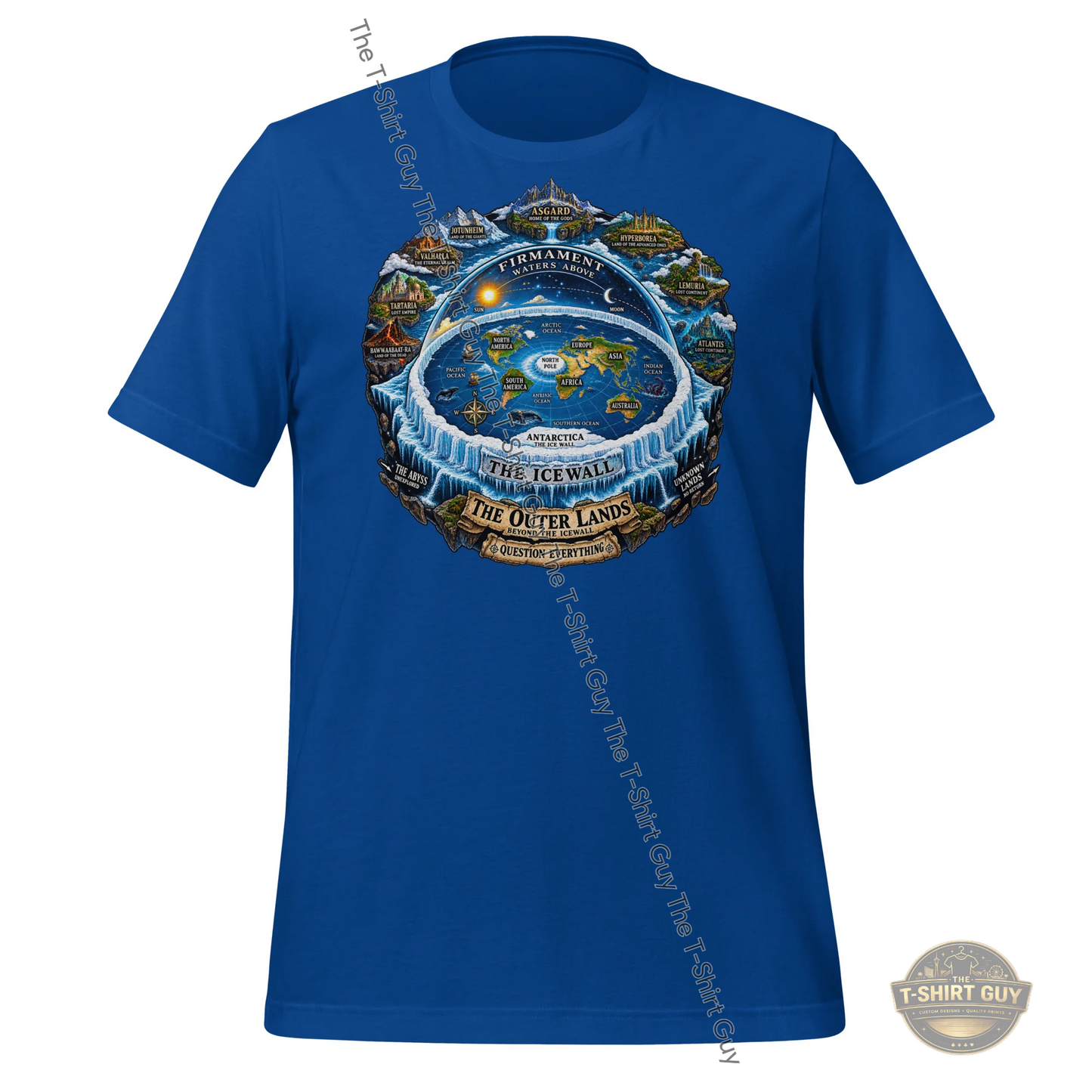 Watermarked - Flat Earth Unisex t-shirt