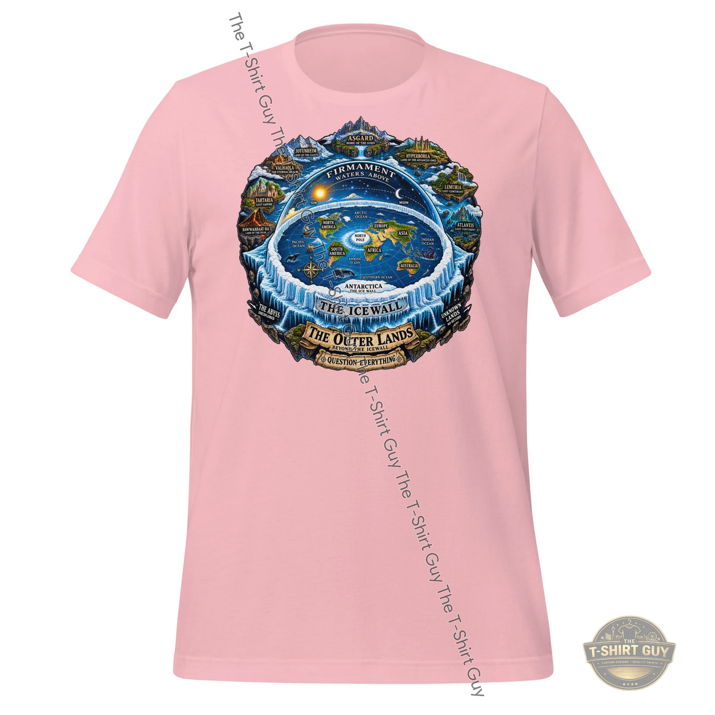 Watermarked - Flat Earth Unisex t-shirt
