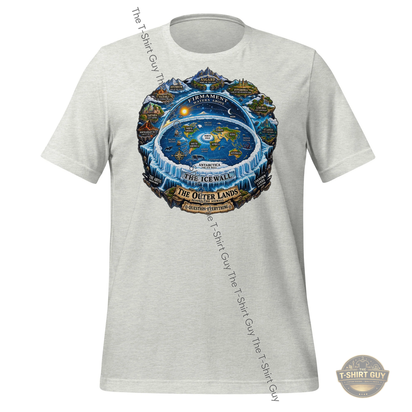 Watermarked - Flat Earth Unisex t-shirt