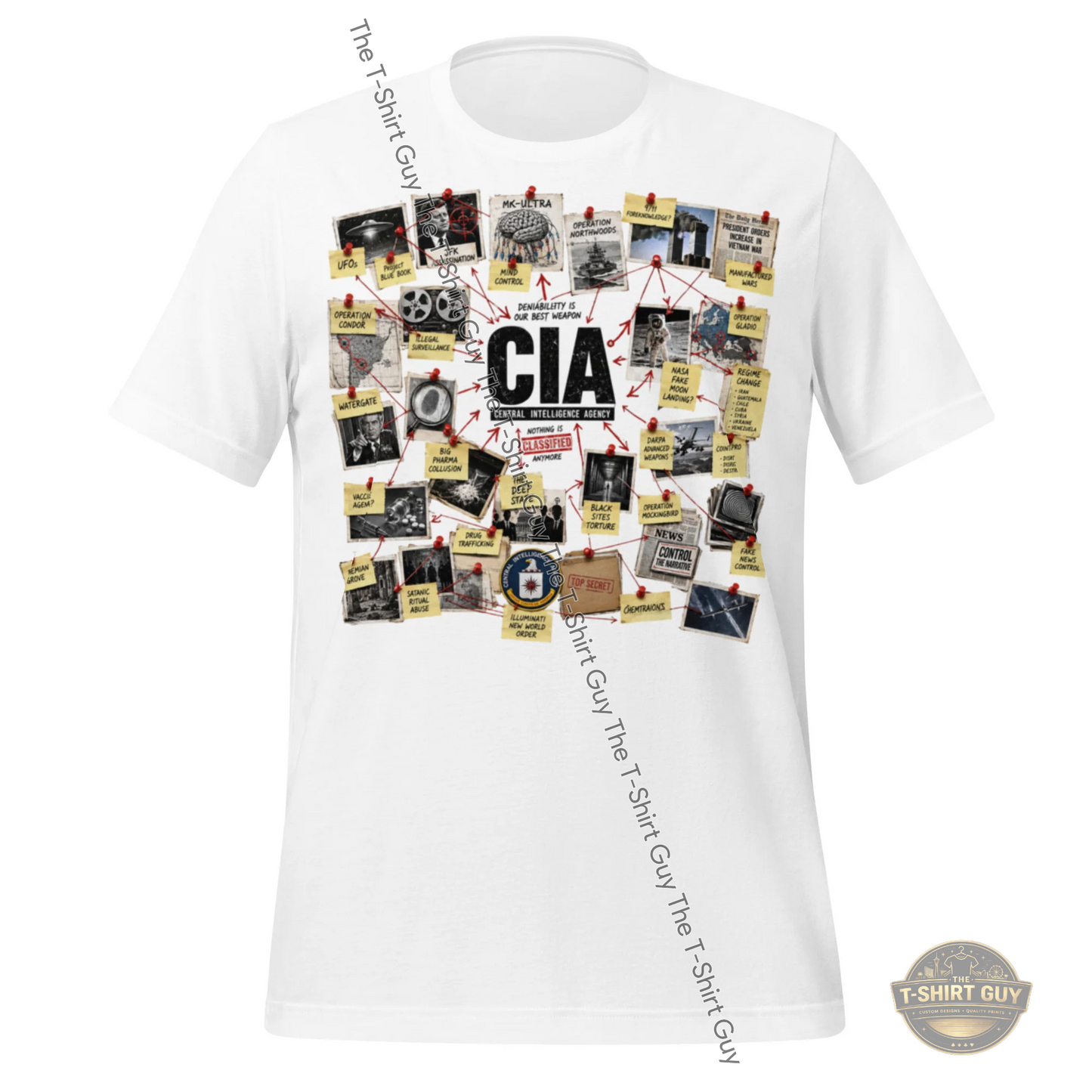 Watermarked - CIA Nothing Is Secret Anymore Unisex t-shirt