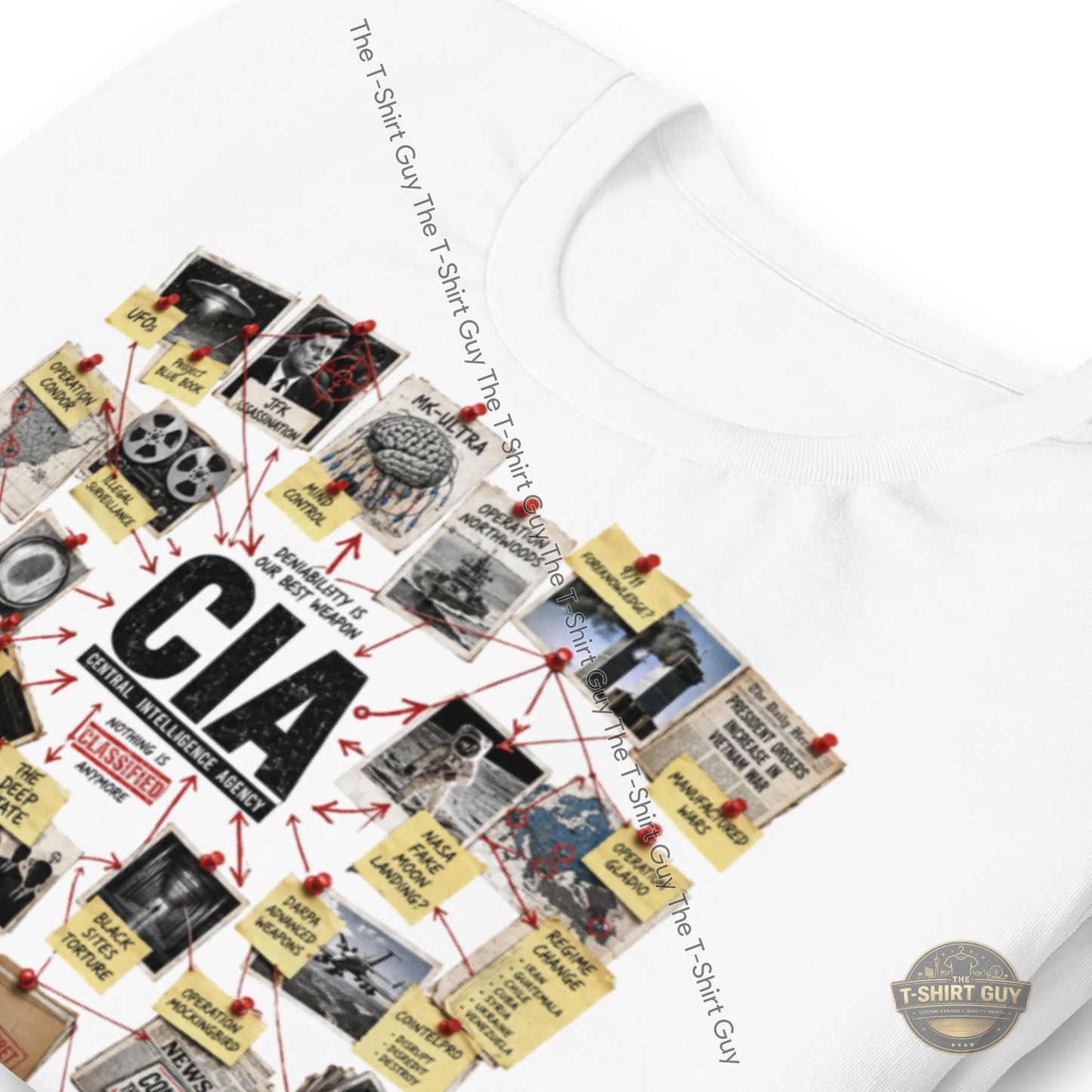 Watermarked - CIA Nothing Is Secret Anymore Unisex t-shirt