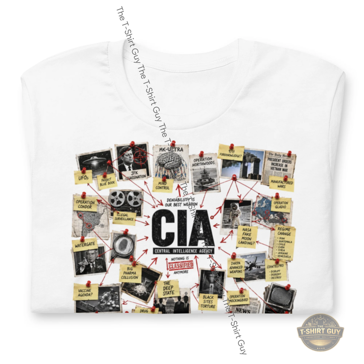 Watermarked - CIA Nothing Is Secret Anymore Unisex t-shirt