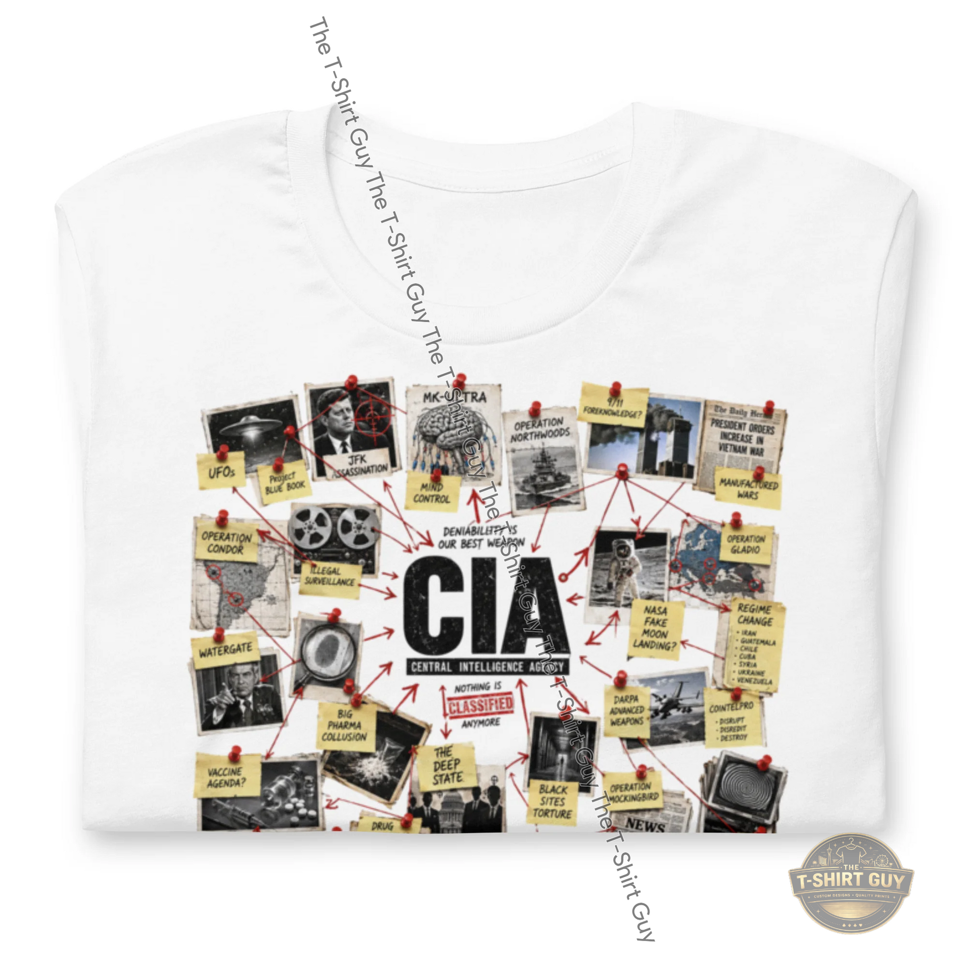 Watermarked - CIA Nothing Is Secret Anymore Unisex t-shirt