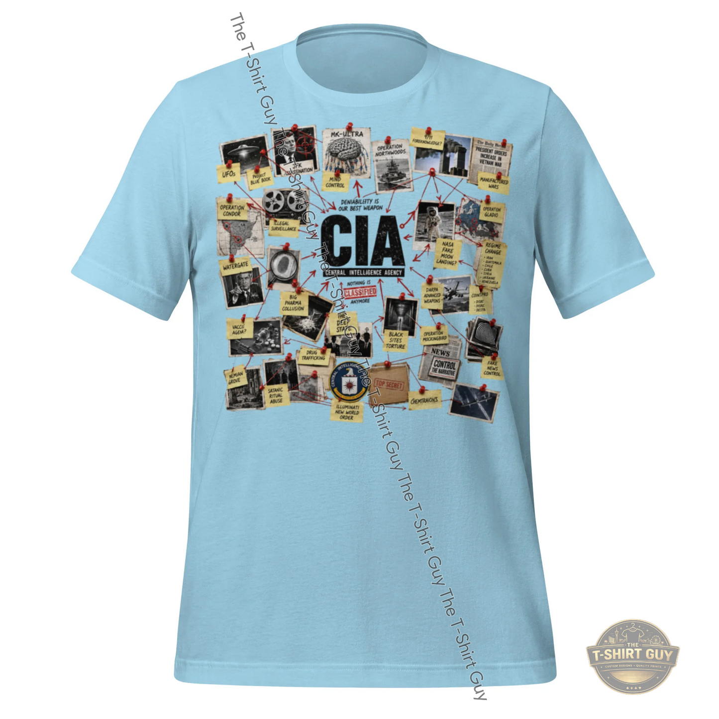 Watermarked - CIA Nothing Is Secret Anymore Unisex t-shirt