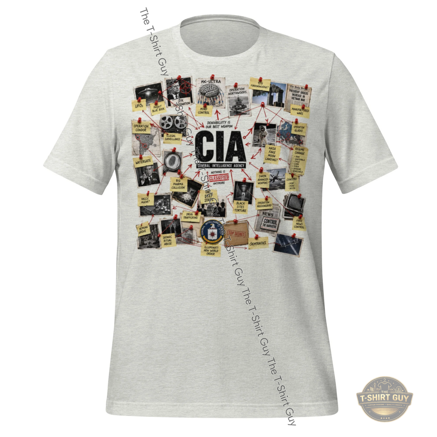 Watermarked - CIA Nothing Is Secret Anymore Unisex t-shirt