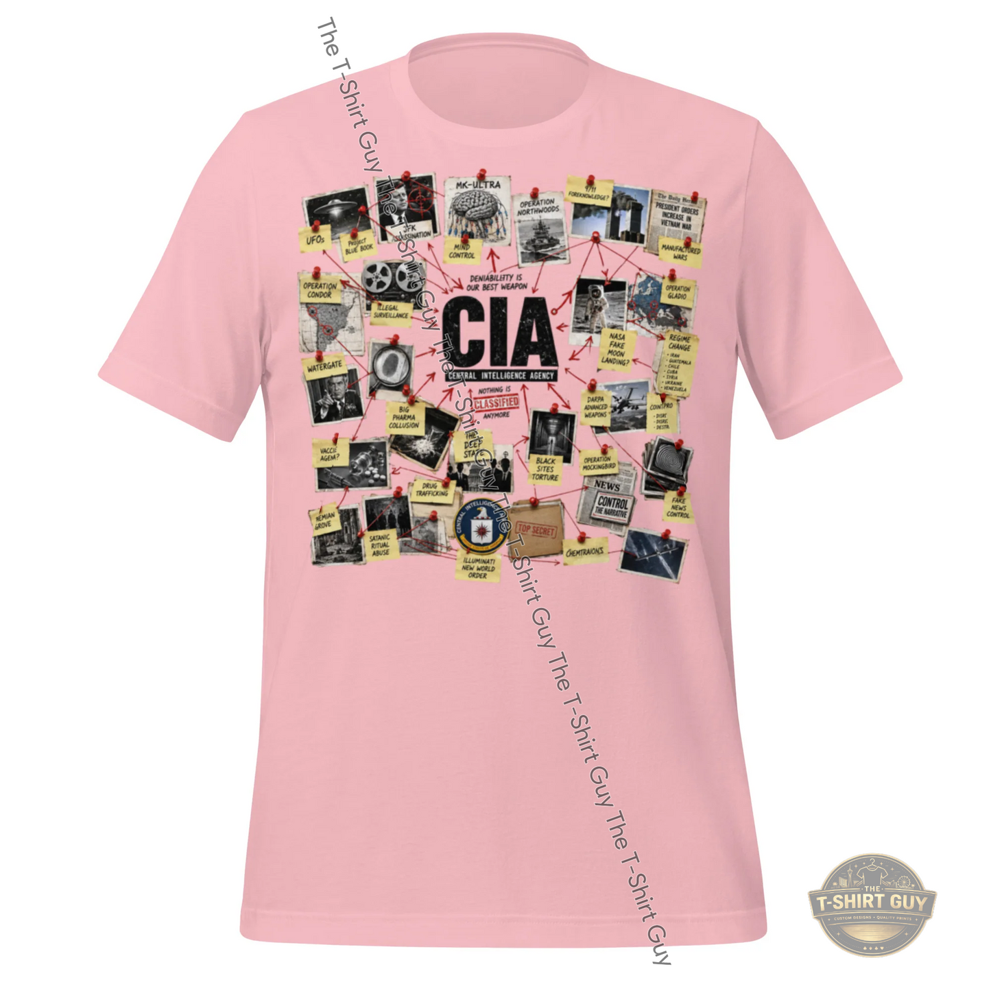 Watermarked - CIA Nothing Is Secret Anymore Unisex t-shirt