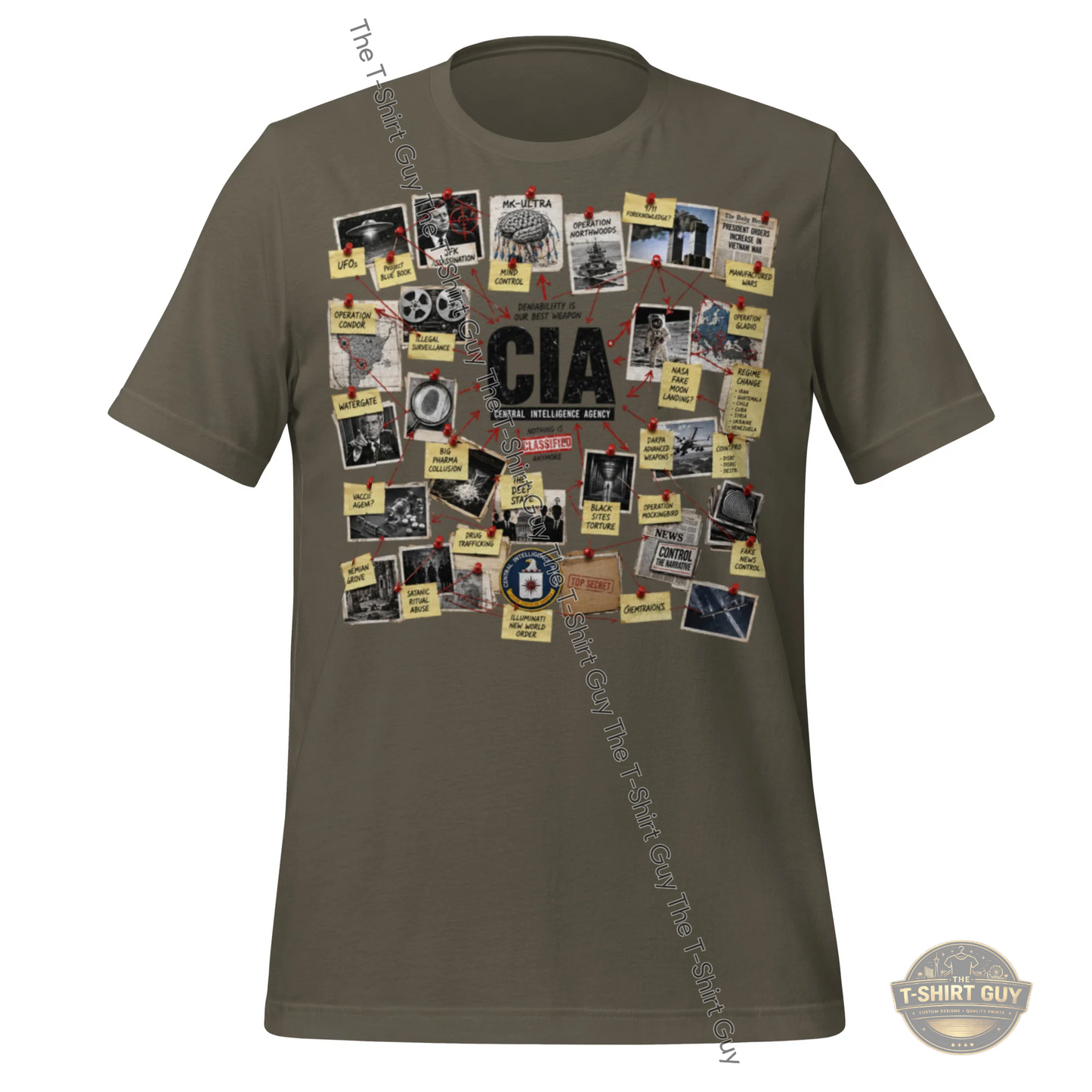 Watermarked - CIA Nothing Is Secret Anymore Unisex t-shirt