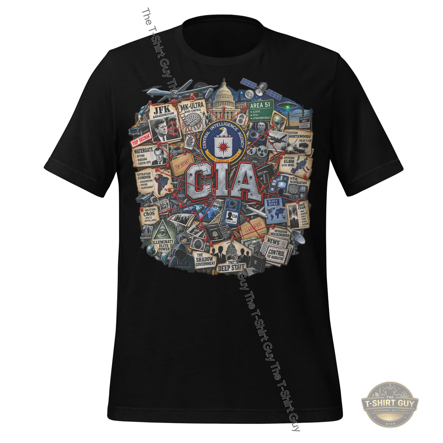 Watermarked - CIA History Unisex t-shirt