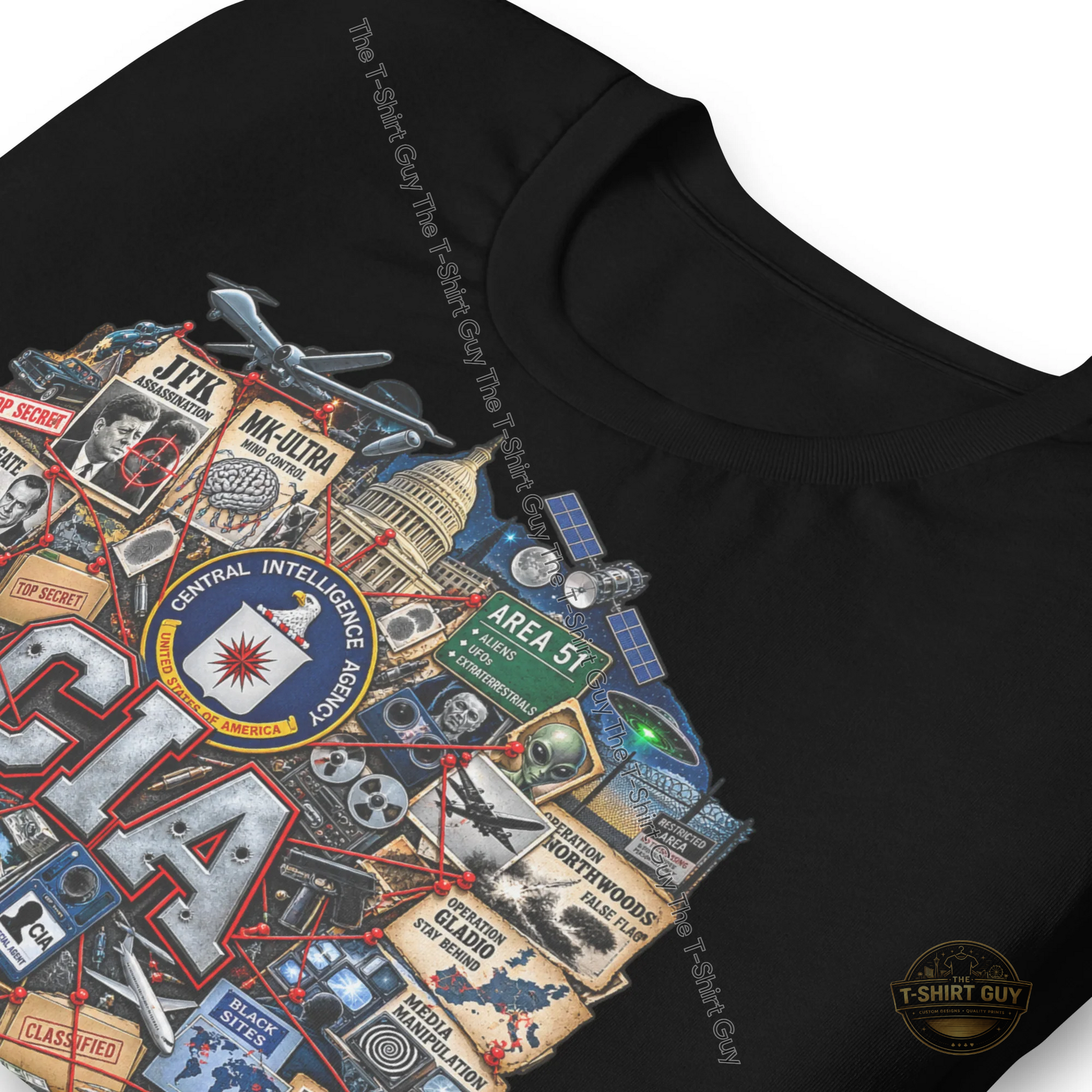 Watermarked - CIA History Unisex t-shirt