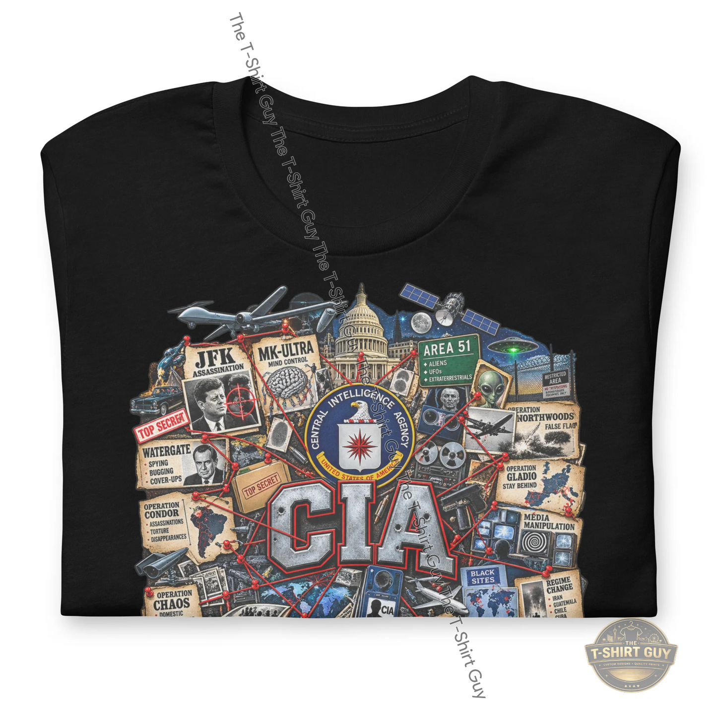 Watermarked - CIA History Unisex t-shirt