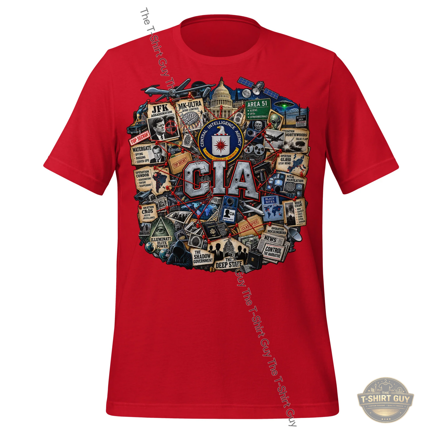 Watermarked - CIA History Unisex t-shirt