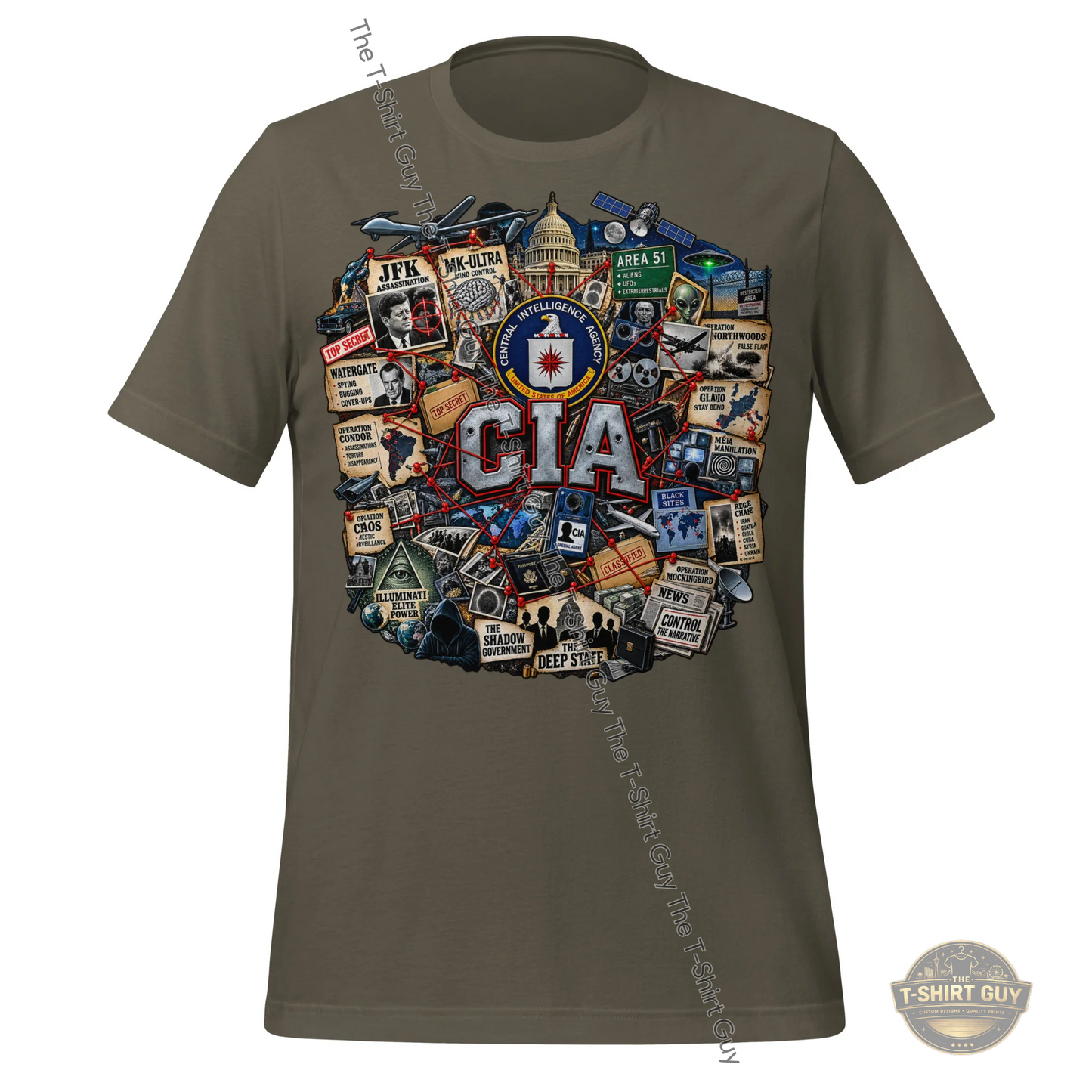 Watermarked - CIA History Unisex t-shirt