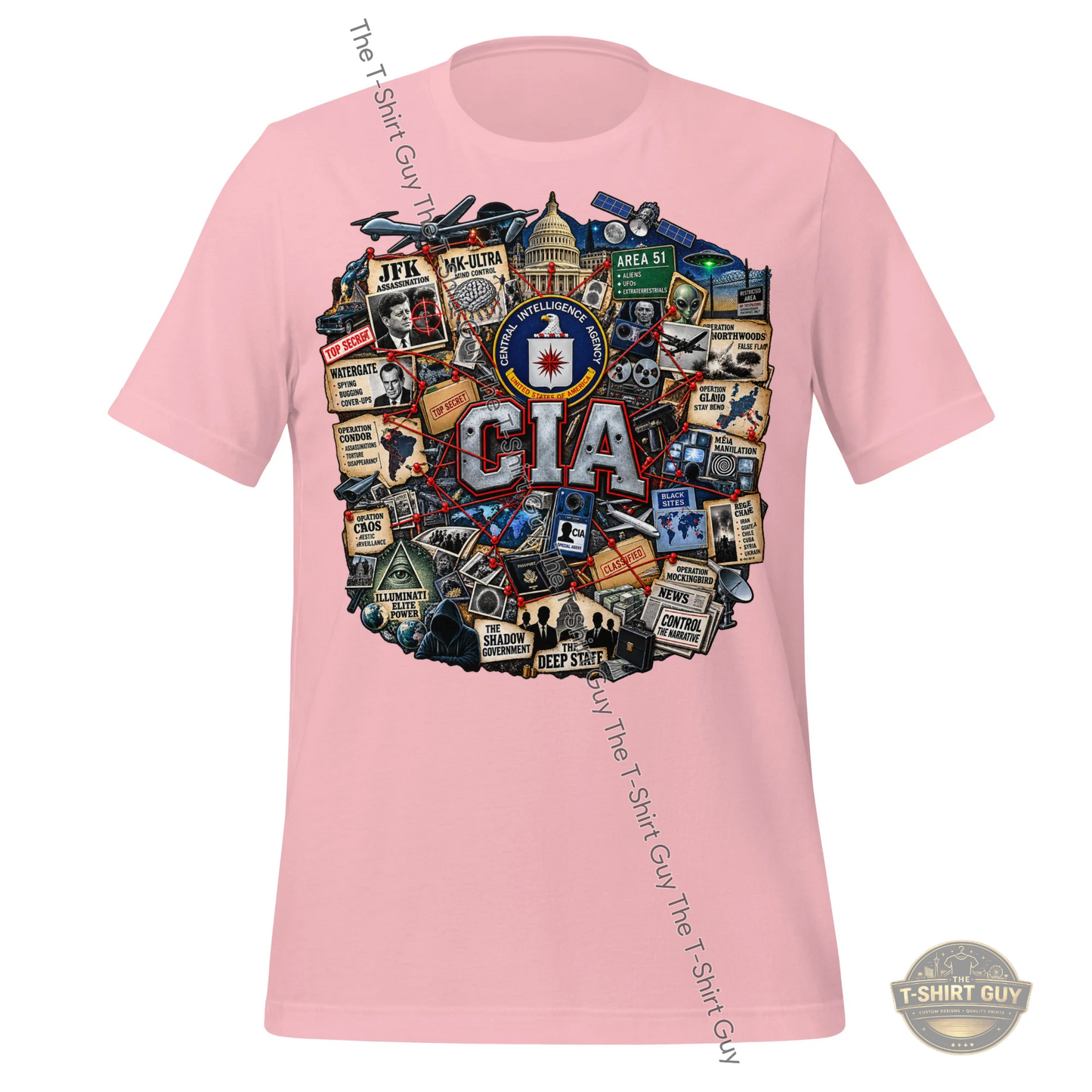 Watermarked - CIA History Unisex t-shirt