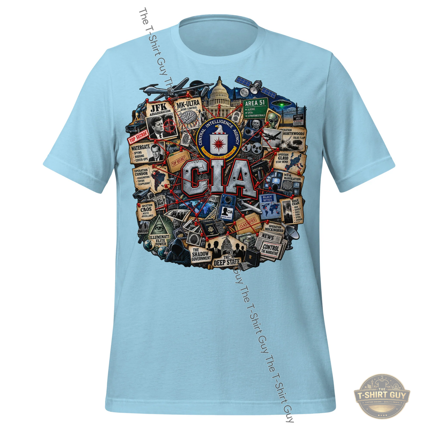 Watermarked - CIA History Unisex t-shirt